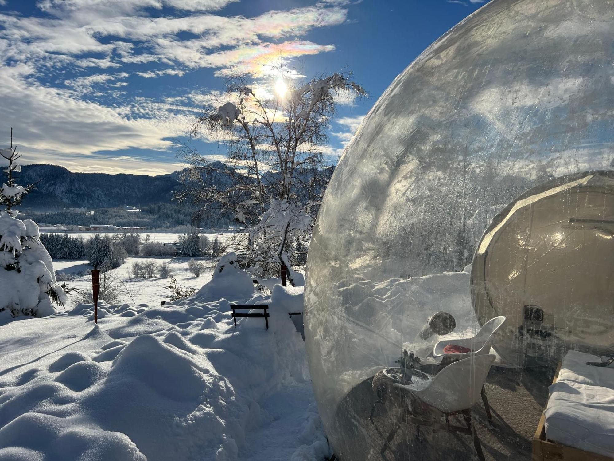 Bubble Tent Fuessen Im Allgaeu Esterno foto