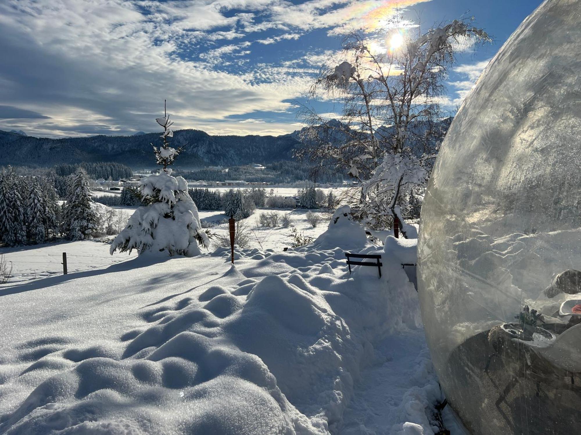 Bubble Tent Fuessen Im Allgaeu Esterno foto