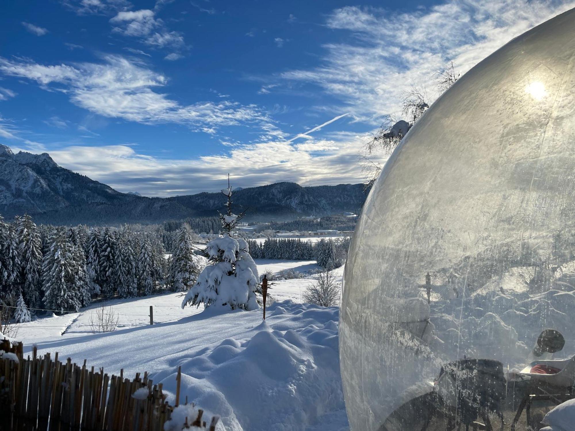 Bubble Tent Fuessen Im Allgaeu Esterno foto