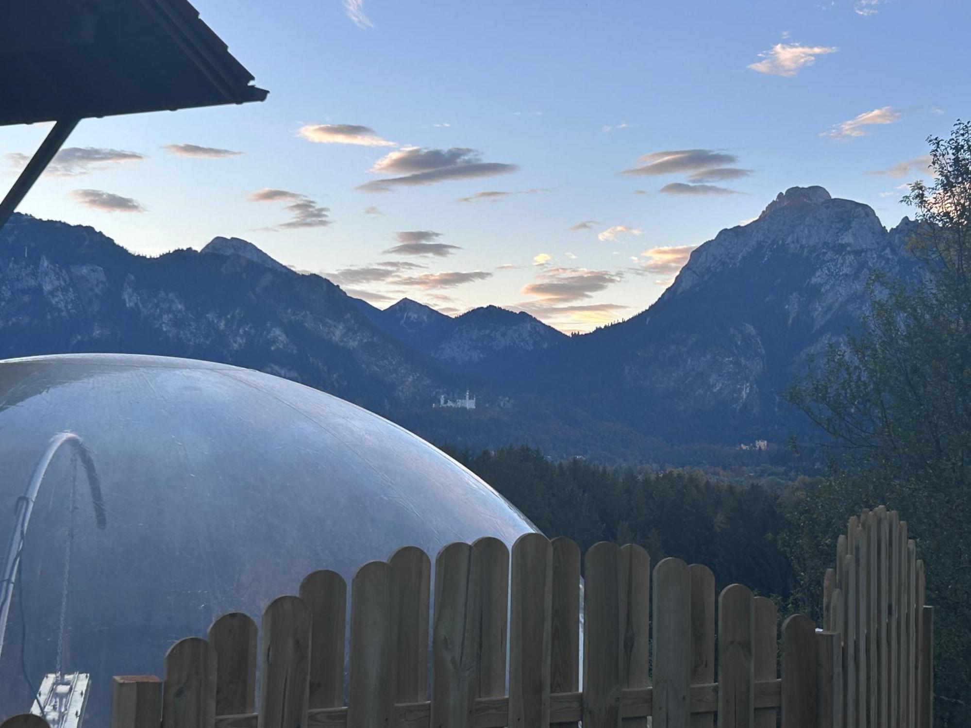 Bubble Tent Fuessen Im Allgaeu Esterno foto